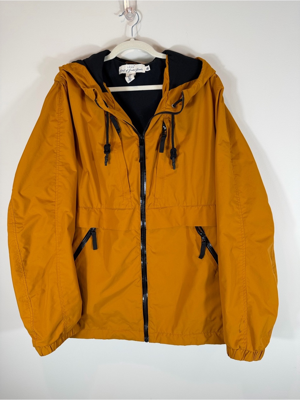 Label of Graded Goods H&M Men’s Mustard Hooded Lined Windbreaker XL
